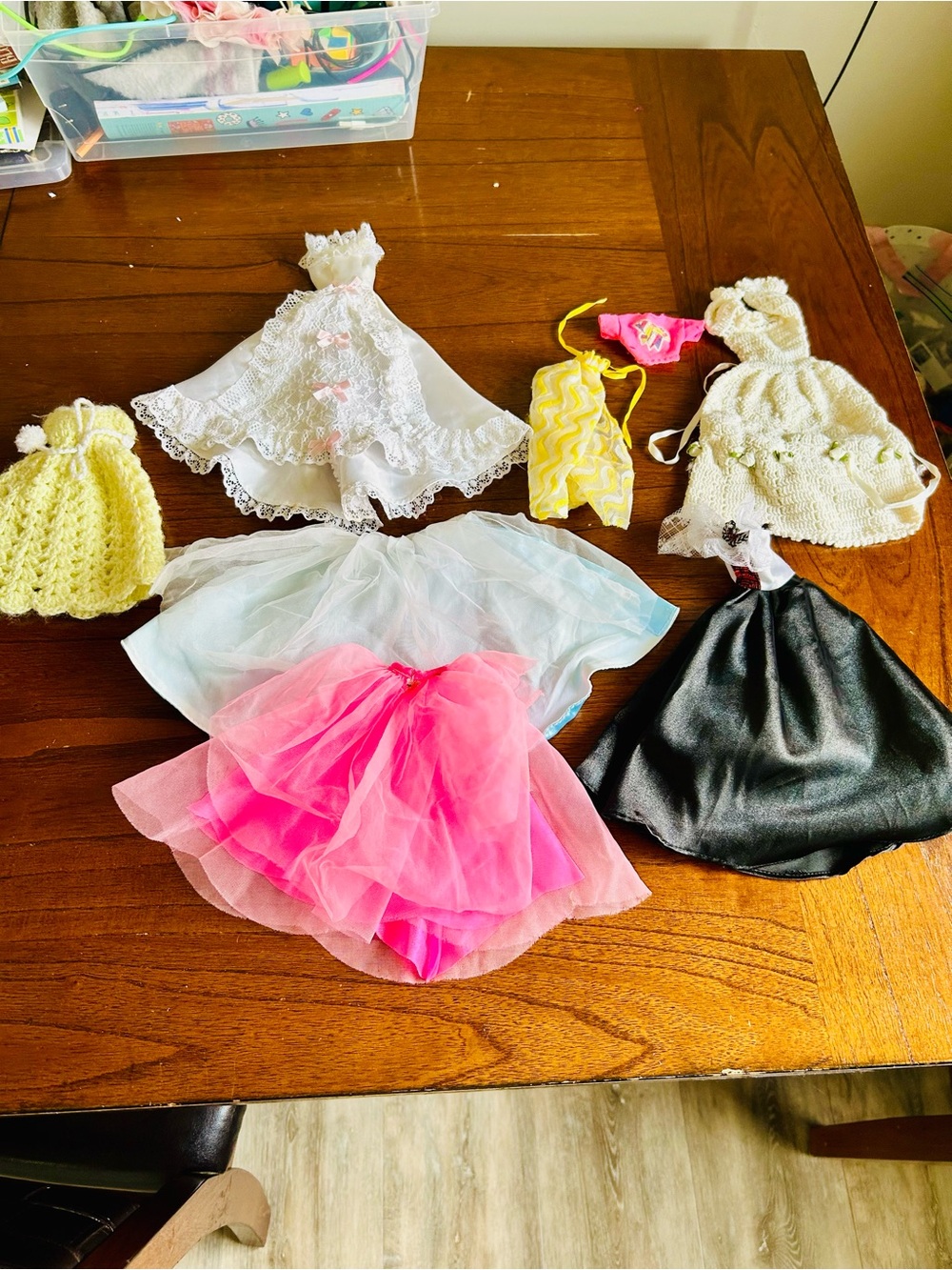 Barbie Doll Clothing Lot - Pink, Black, White, Yellow